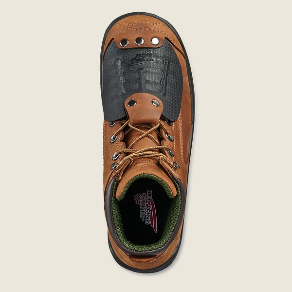 Red Wing Safety Boots Brown - Red Wing Mens King Toe® - 6-inch Toe Metguard - EONGI-5621